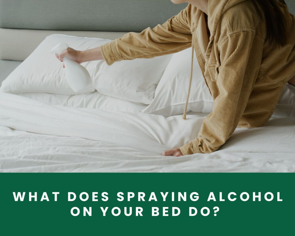 what does spraying alcohol on your bed do